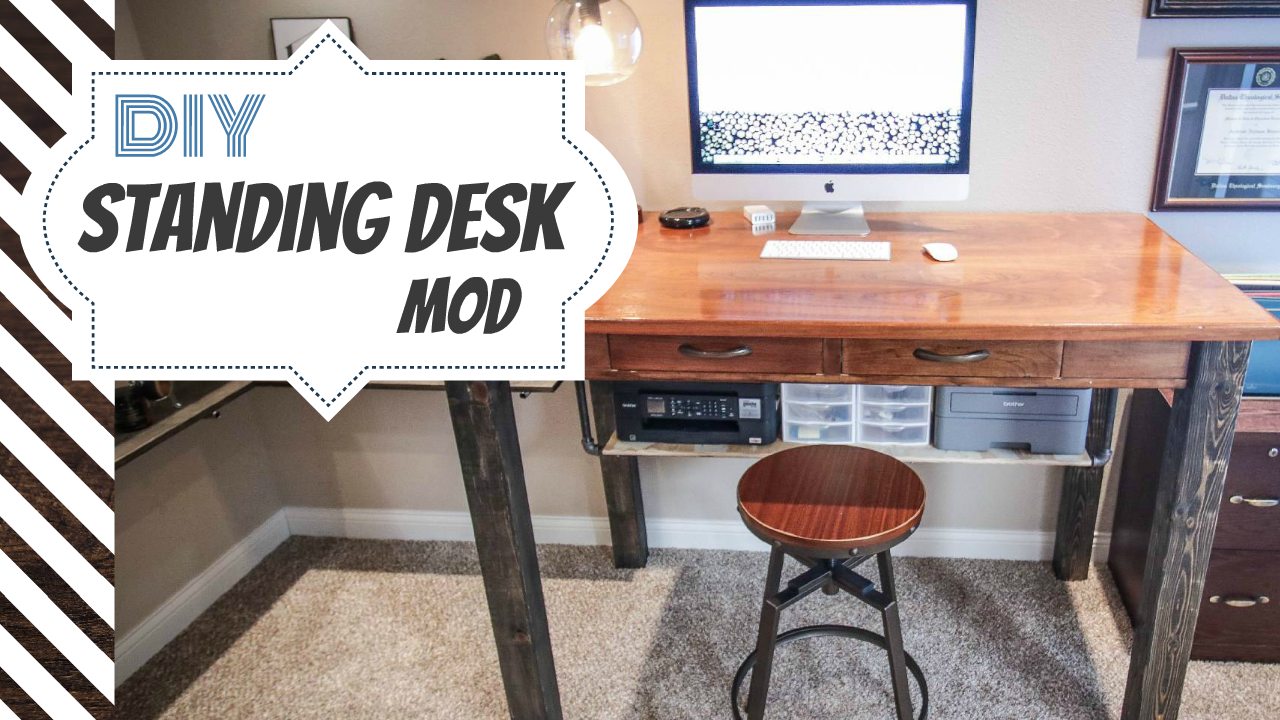 My Diy Standing Desk Modification Field Treasure Designs