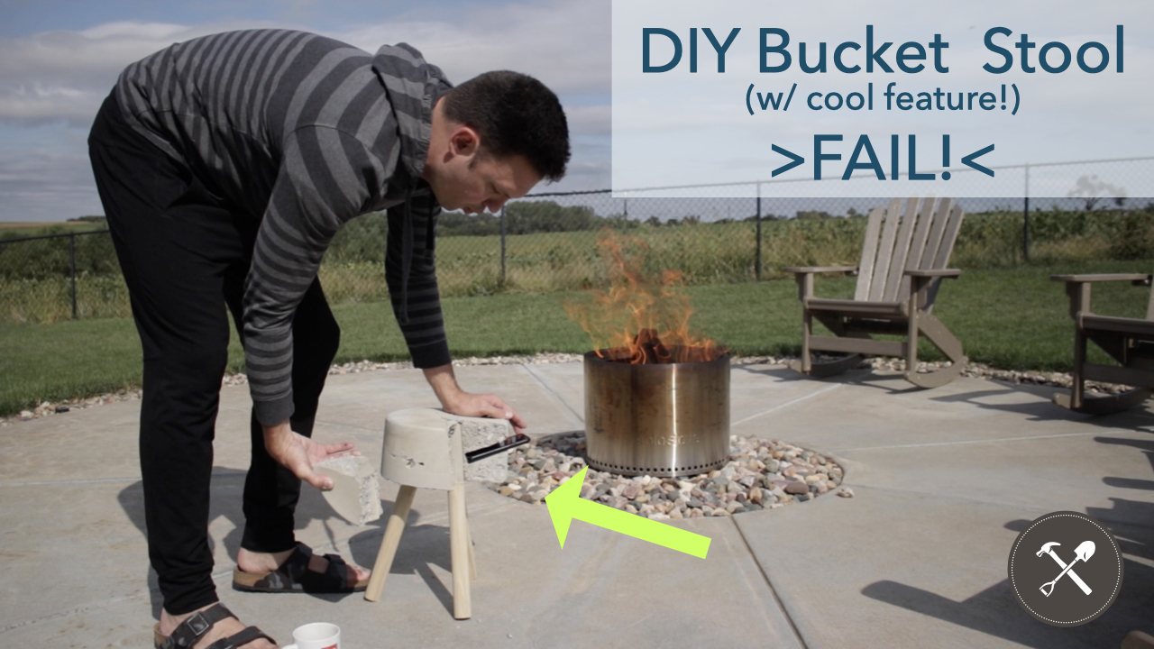 DIY Bucket Stool FAIL (with Cool Feature!) - Field Treasure Designs