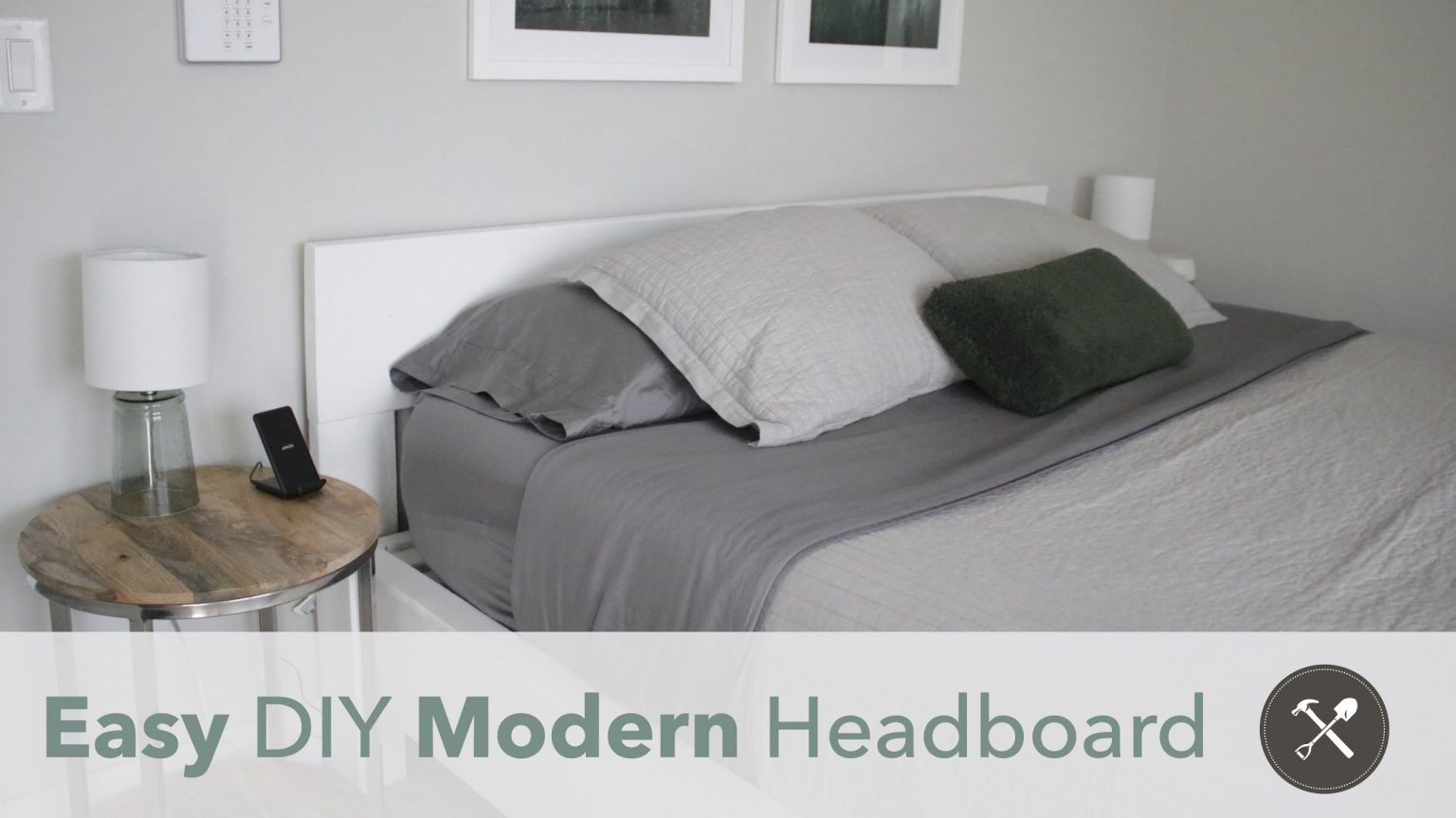 Easy DIY Modern Headboard