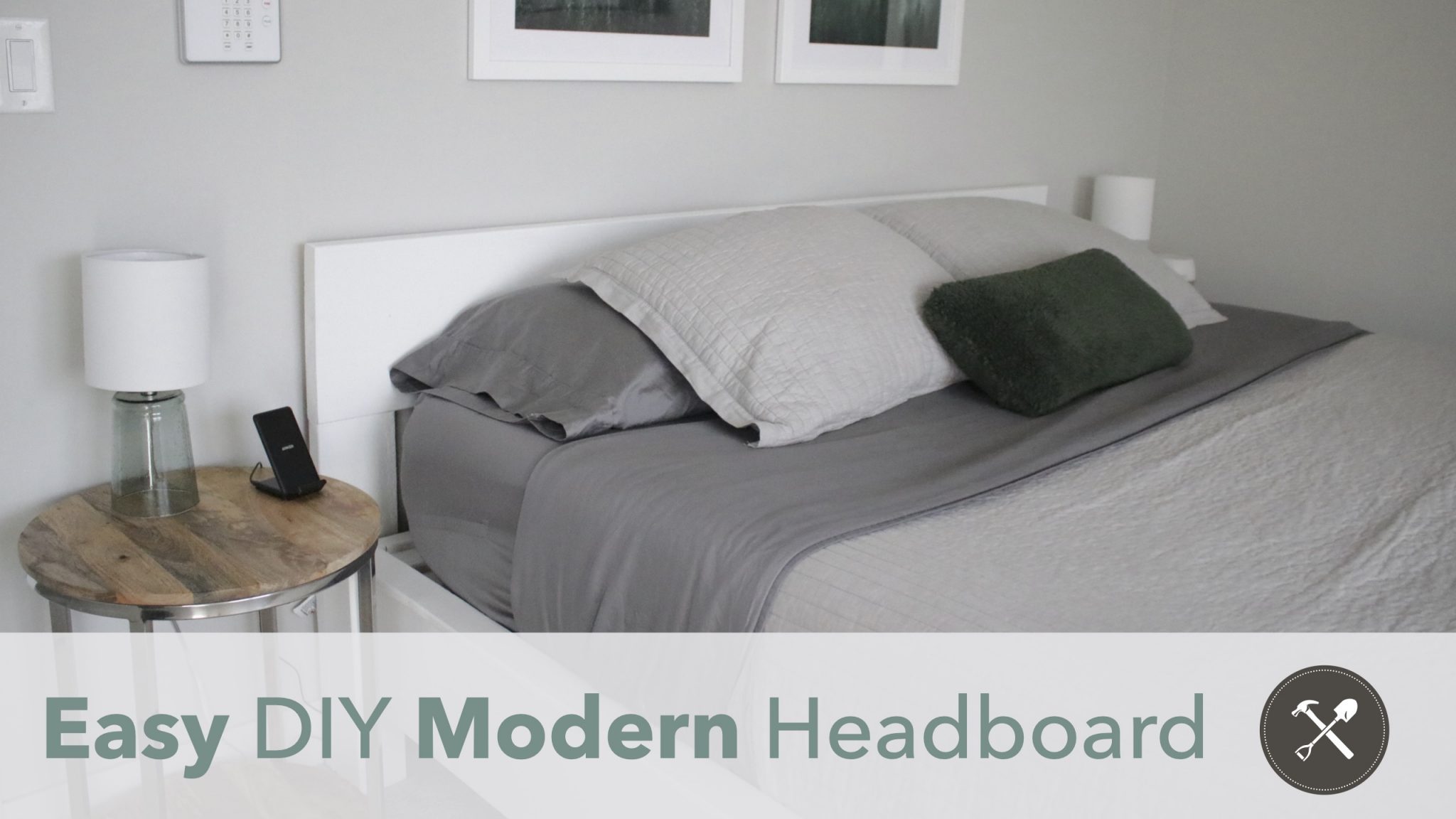 Easy DIY Modern Headboard