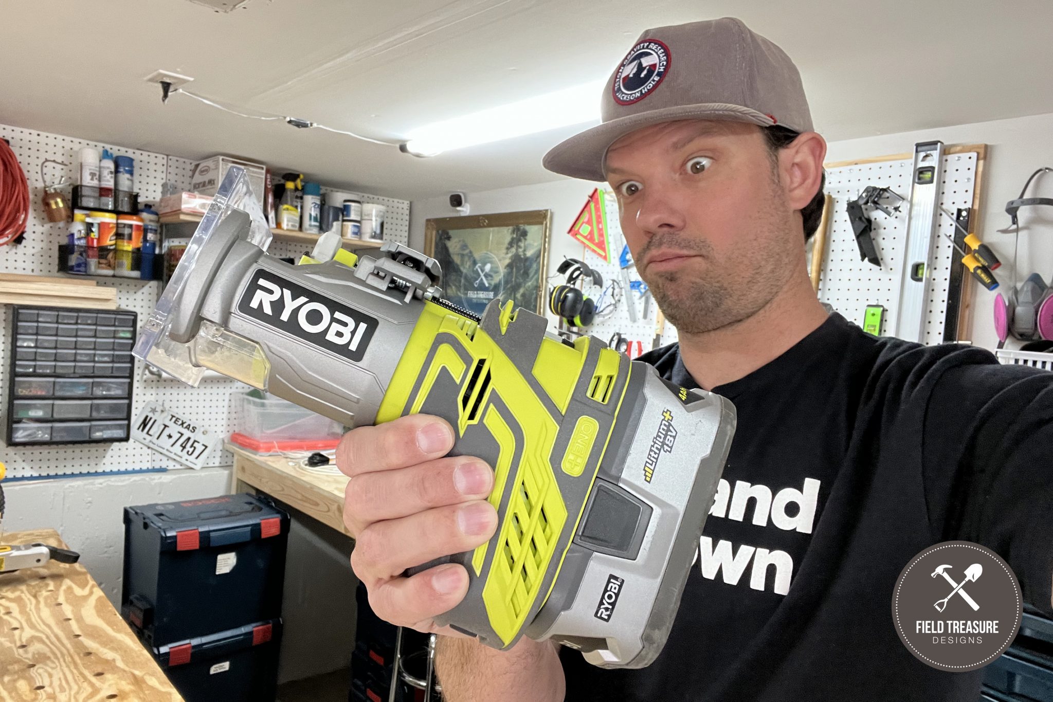 Ryobi 18V Cordless Router Unbox & Review Field Treasure Designs