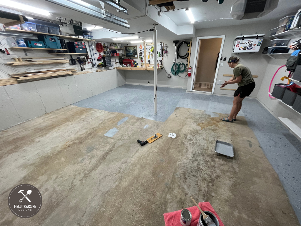 DIY Garage Floor Epoxy Coating Step 8