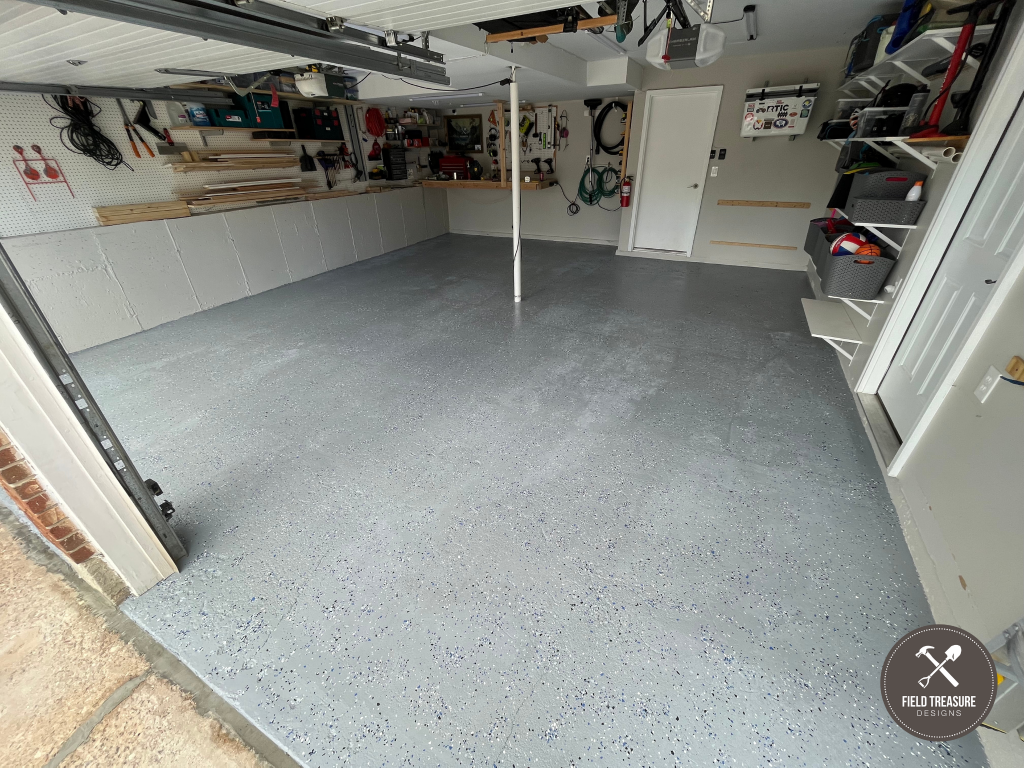 DIY Garage Floor Epoxy Coating Step 9