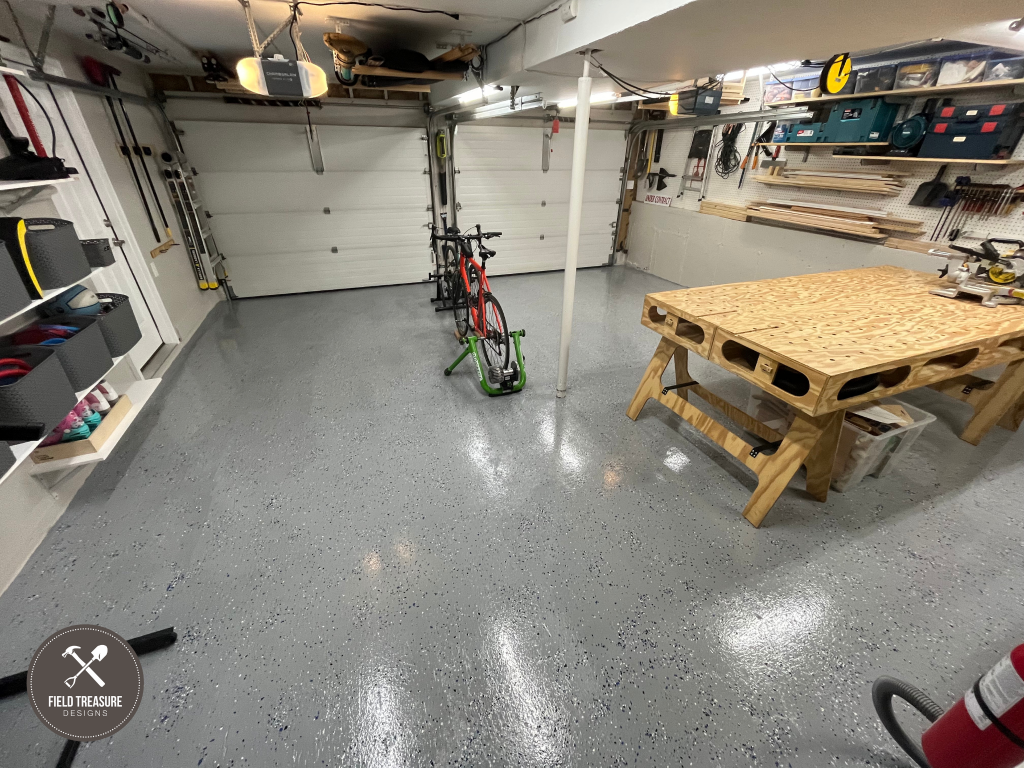 DIY Garage Floor Epoxy Coating Finished