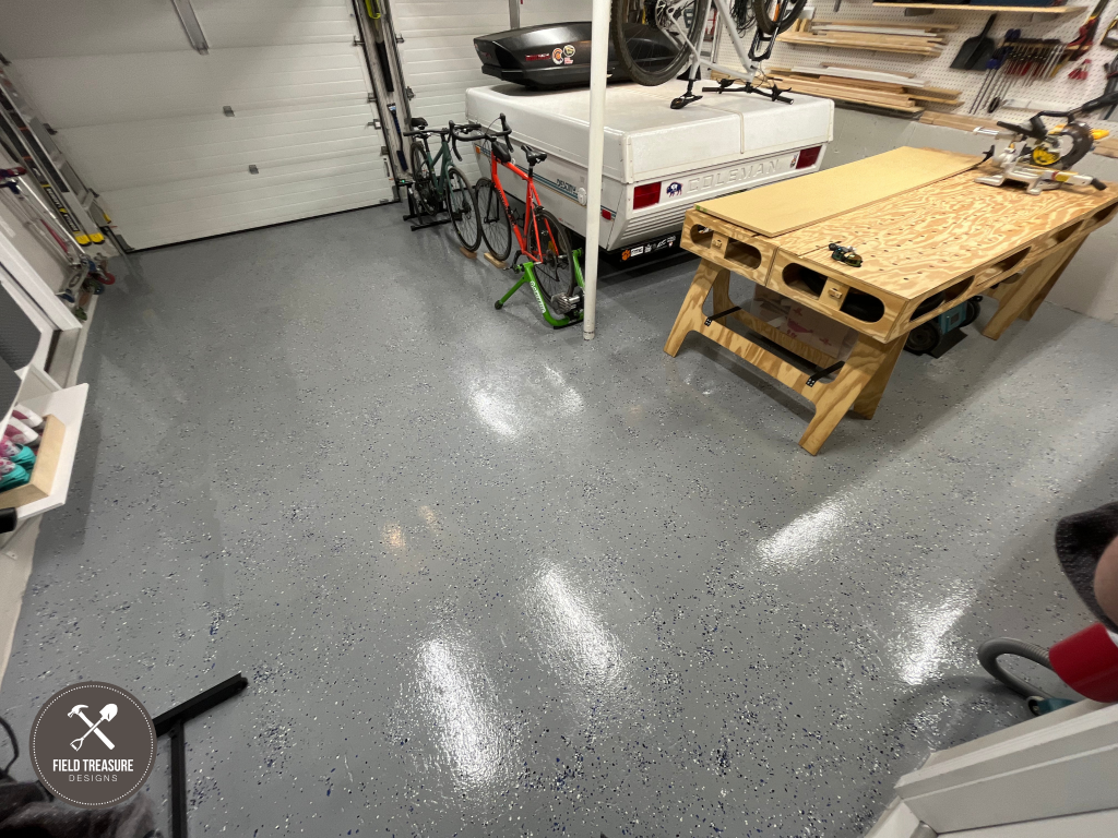 DIY Garage Floor Epoxy Coating Finished