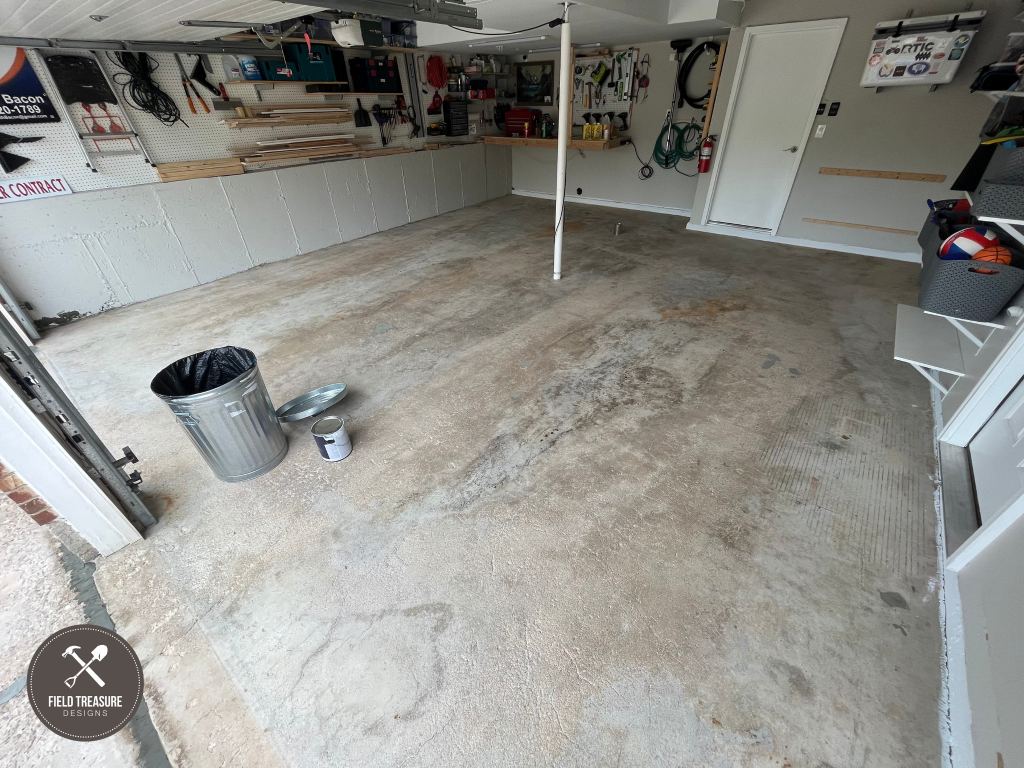 DIY Garage Floor Epoxy Coating Step 5