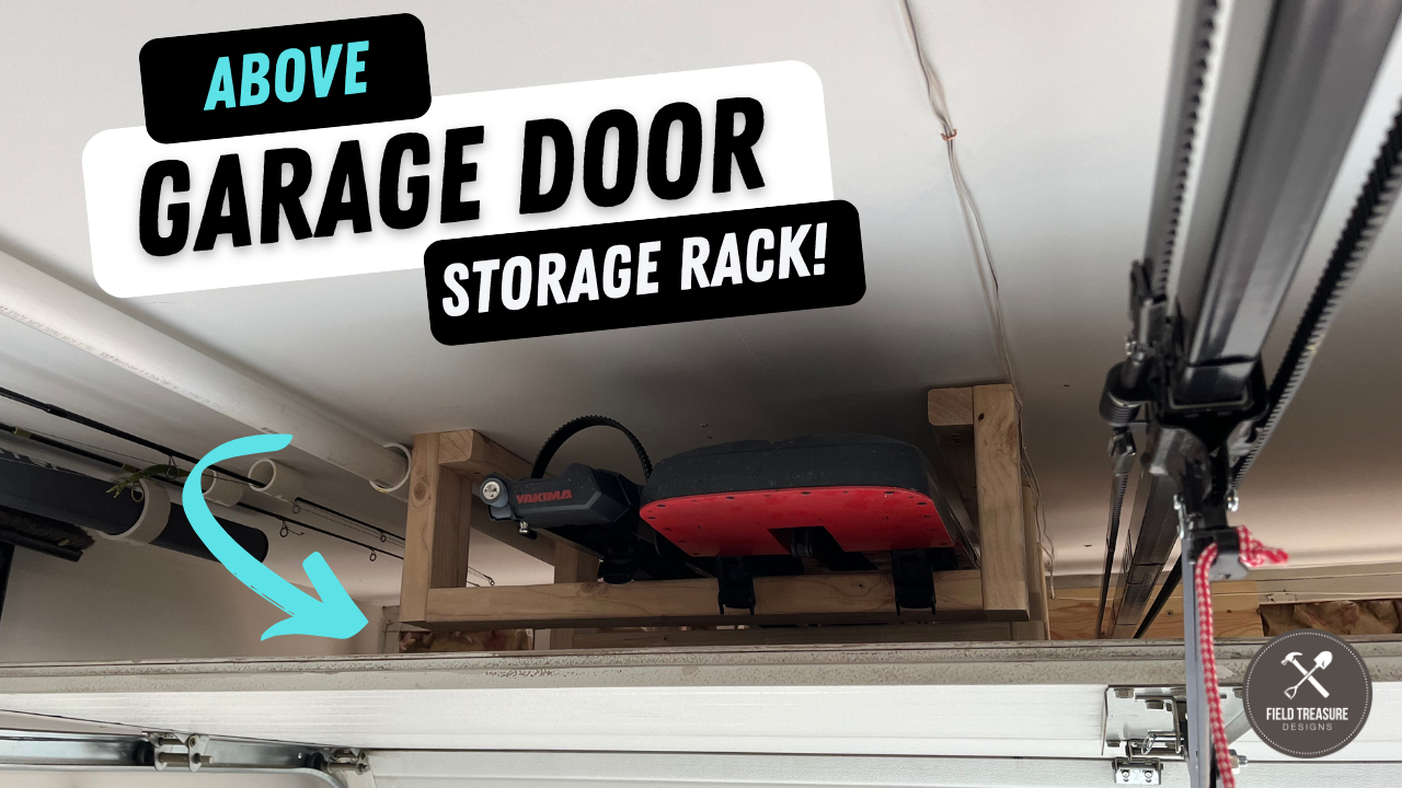 Above Garage Door Storage Rack